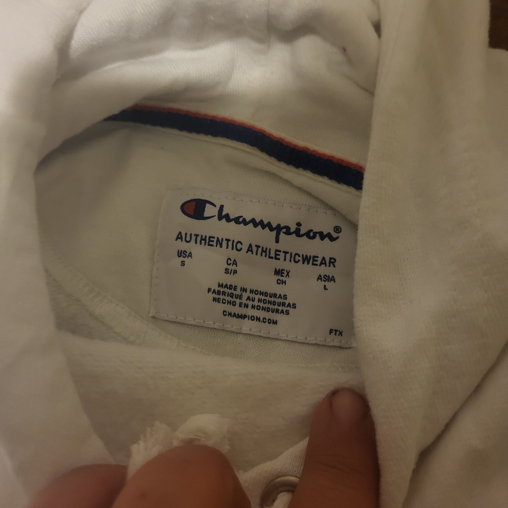 Champion White Hoodie